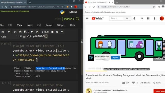Youtube Check Video If Exists | Youtube Automation- Python,DataKund смотреть онлайн