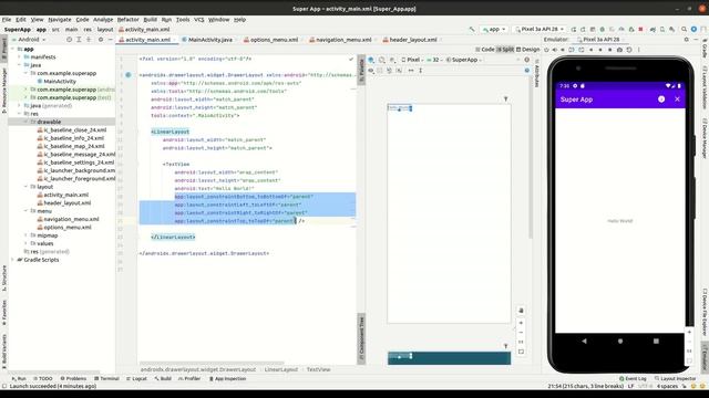 Android: Как Cоздать Navigation Drawer | How To Create Navigation Drawer смотреть онлайн