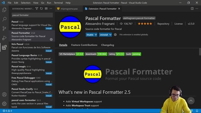 Como configurar pascal en visual studio code - Extensiones de Pascal en VS code смотреть онлайн