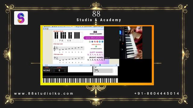 Ms. Pushpanjali | How to play scales on piano ? | Online Lessons | 88studiolko | +91-8604445014 смотреть онлайн