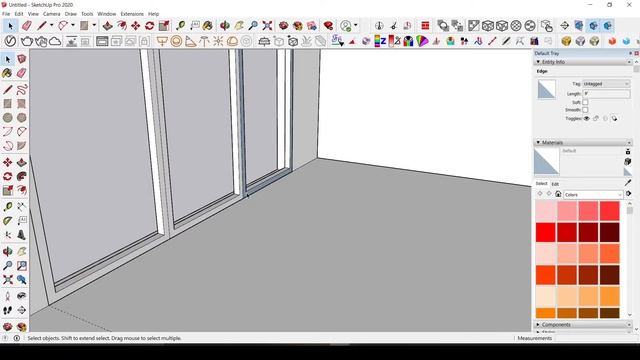 Modern Bedroom Design18x17 Feet | Sketchup Interior смотреть онлайн