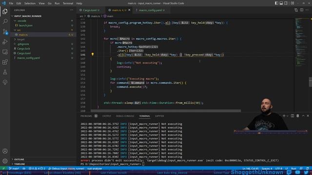 Coding Stream 4 - Building a Macro Command Runner in Rust - 29 August 2022 смотреть онлайн