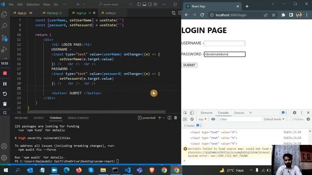 MERN Stack Ecommerce Website with React Redux ✅ [ PART 2 - Login Page & Login API Call in React JS] смотреть онлайн