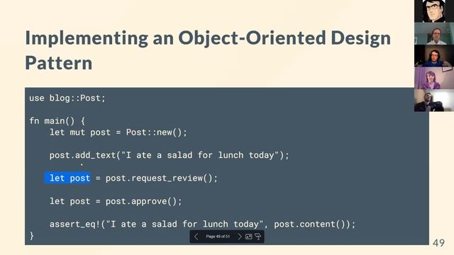 Rust Object Oriented Programming & Patterns and Matching (17-18) смотреть онлайн