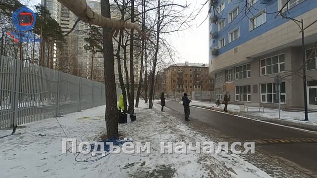 VTS. Подъём столешницы в окно методом промышленного альпинизма. смотреть онлайн