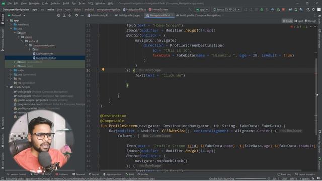 Navigation in Jetpack Compose | Hindi смотреть онлайн