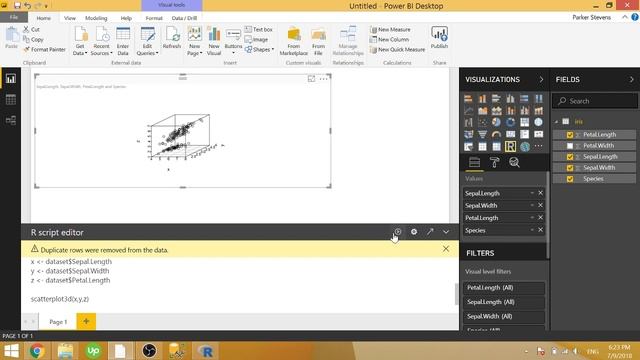 R Visuals in Power BI - 3D Scatter Plot смотреть онлайн