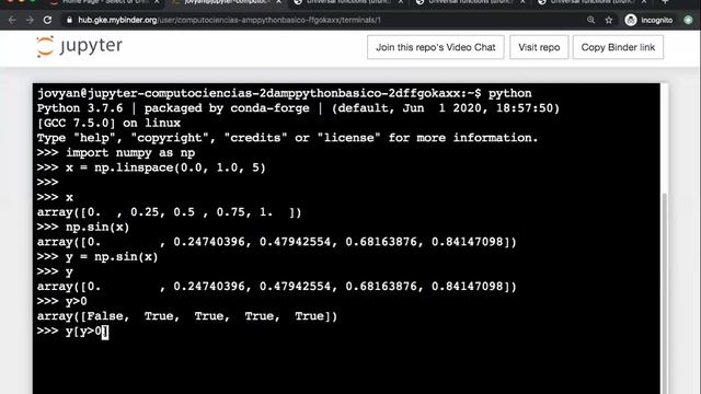 Python básico - 19 numpy , funciones, slicing y máscaras смотреть онлайн