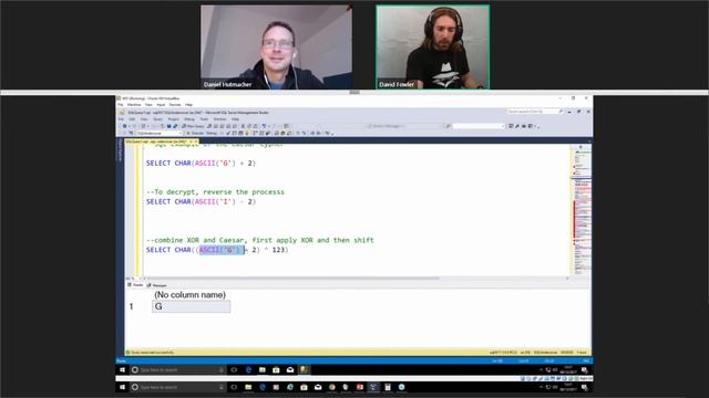 Writing your own encryption routines in SQL… and then cracking them by David Fowler смотреть онлайн