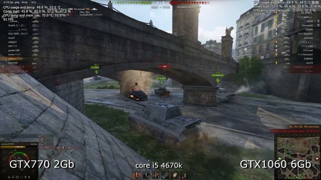 WoT 9.17 Gtx770 2Gb Vs Gtx1060 6Gb