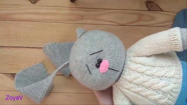 Зайка спицами Январь2021 обзор зайки смотреть онлайн