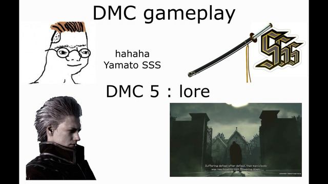 DMC 5 Lore VS Gameplay be like meme смотреть онлайн
