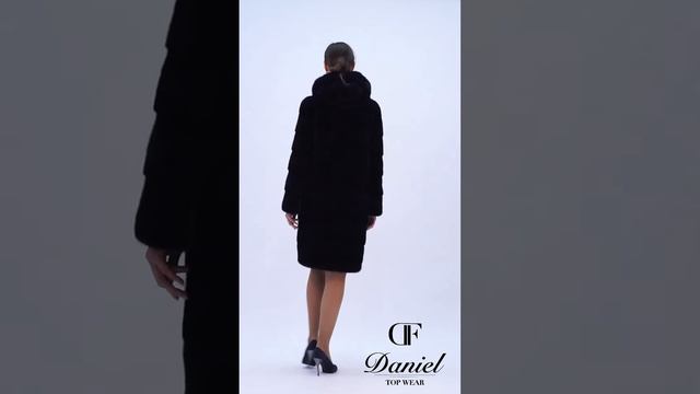 Норковая шуба модель: М-255 капюшон (95см) 48р сливовый Арт. ГИМ-25594 смотреть онлайн