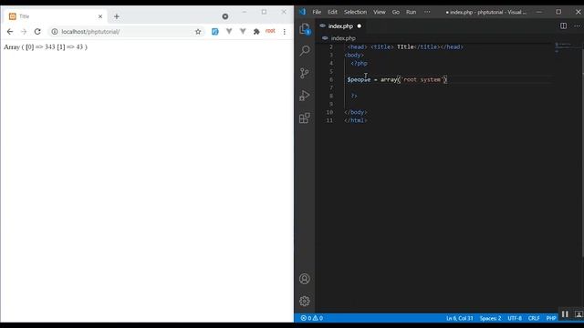 PHP programming Tutorial - Array part #4 смотреть онлайн