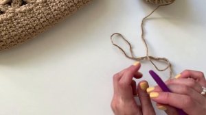 Красивая сумка крючком из джута @shoddikate