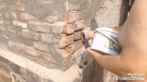 Ремонт кирпичной кладки. Подготовка внешней стены к утеплению