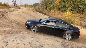 Полный привод и песок Опель Инсигния 2.8t