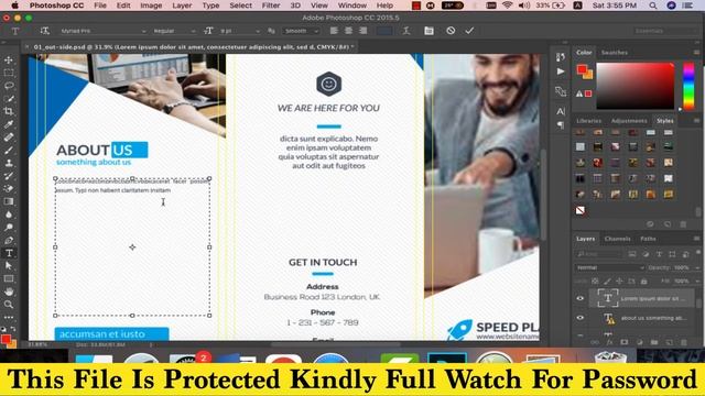 Trifold Brochure Template Photoshop Free Download смотреть онлайн