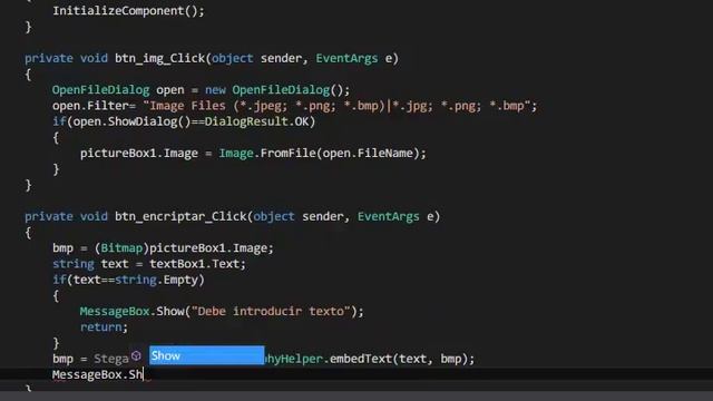 Ocultar texto en Imágen (Esteganografía) con C# смотреть онлайн
