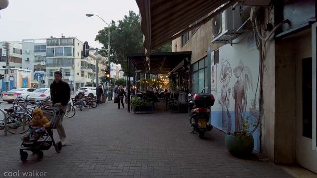 Dizengoff Street in Tel Aviv - walking along the famous street смотреть онлайн