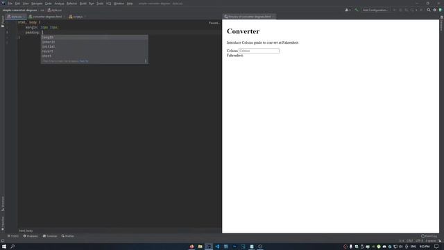 Converter degrees (HTML, CSS, JavaScript). смотреть онлайн