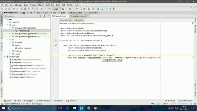 Using Spinner in Kotlin | Android смотреть онлайн