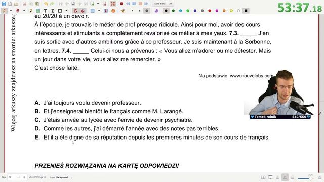 ? Graf Vs Matura 2023: Francuski