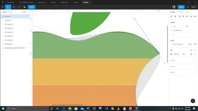 Designing Apple Logo Using Figma смотреть онлайн