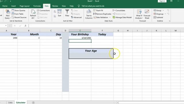 Amazing Age Calculator in Microsoft Excel смотреть онлайн