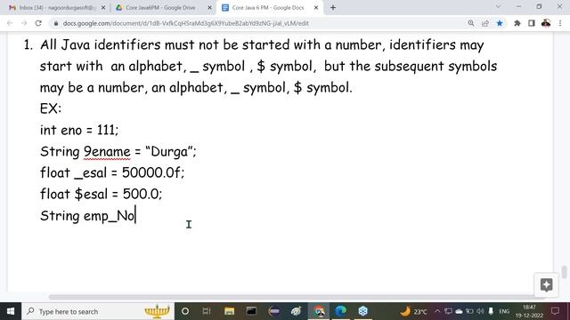 FULL STACK JAVA tutorials || Session - 1 || by Mr. Nagoor Babu On 19-12-2022 @6PM IST смотреть онлайн