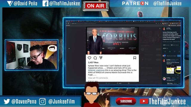 Tyrese Gibson Falls for Morbius April Fools Martin Scorsese Image - Film Junkee Shots смотреть онлайн