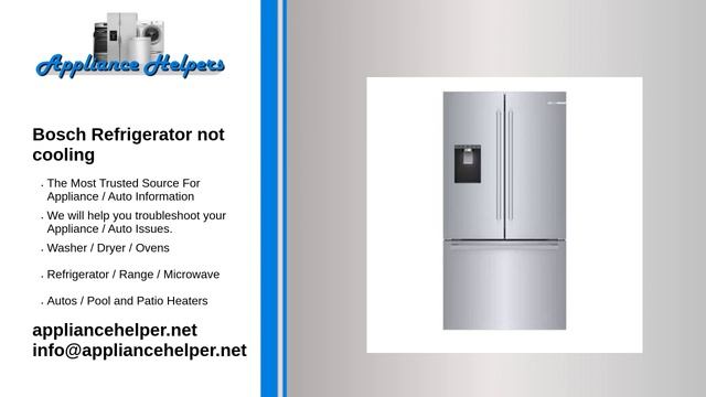 Bosch Refrigerator not cooling смотреть онлайн