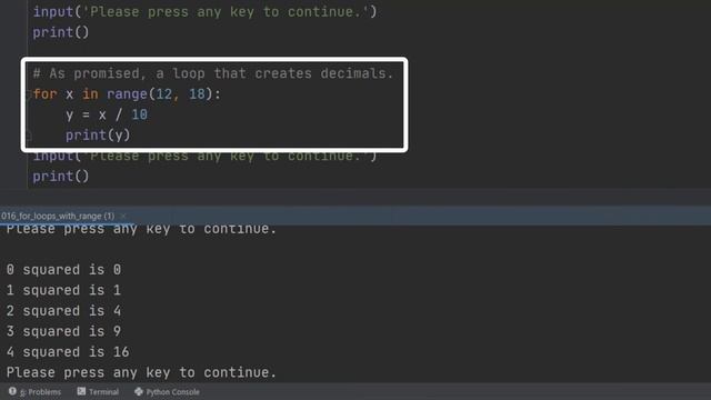Python 016 - FOR Loops with RANGE смотреть онлайн