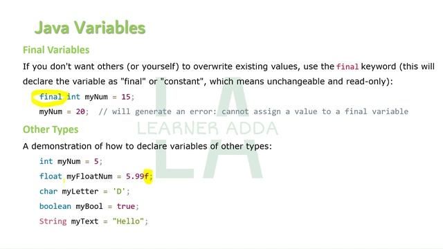 Java Variables | Declare a variables in Java || Java Tutorial Part-6 смотреть онлайн