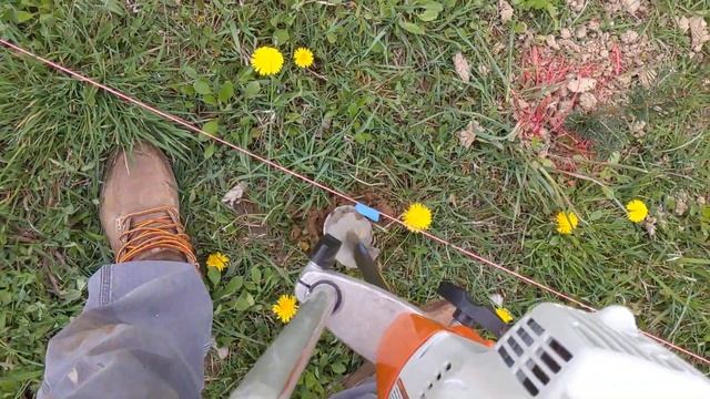 Breaking in the Stihl earth auger смотреть онлайн