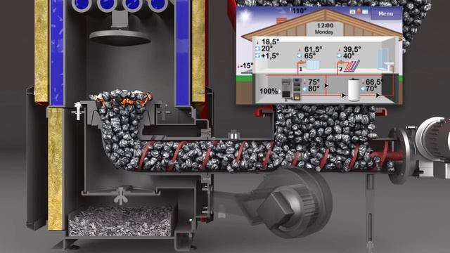 Solid-Fuel Boiler Presentation CGI animation смотреть онлайн