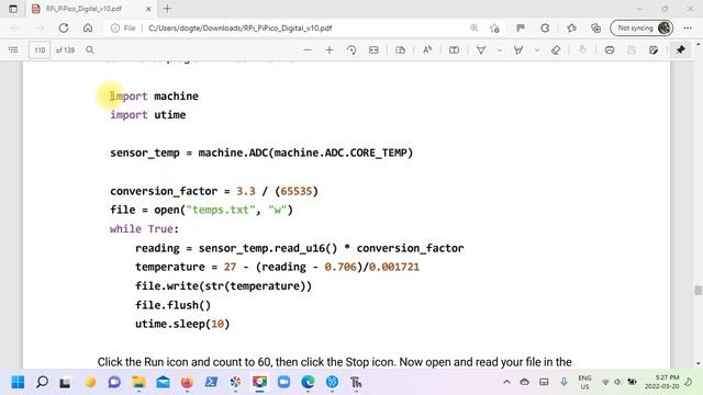 Raspberry Pi Pico MicroPython Chapter 9 смотреть онлайн