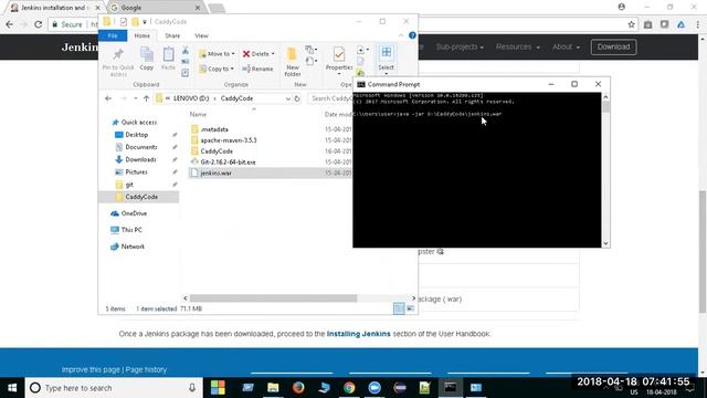 Make Local Genikin Server up via command prompt and open Jenkin смотреть онлайн