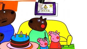 Drawing and Coloring Peppa Pig to Learn Colors | Learn To Color | VOVING COLORING
