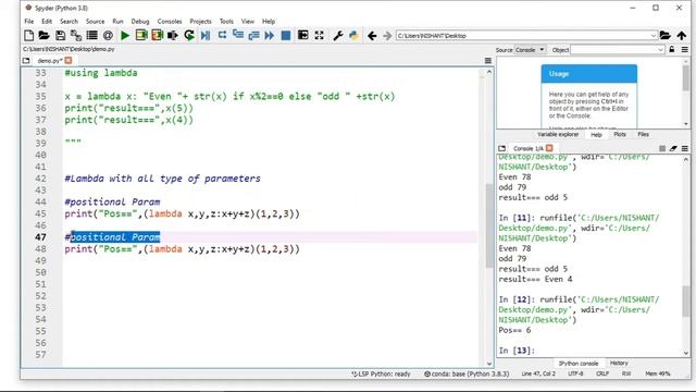 Lecture - 13 - Anonymous Function(Lambda Function)|Python Intermediate|Python in hindi|Functions| смотреть онлайн