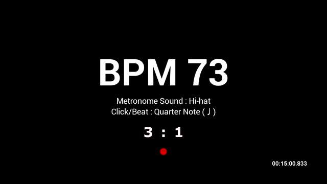 Metronome BPM 73 / Hi-hat смотреть онлайн
