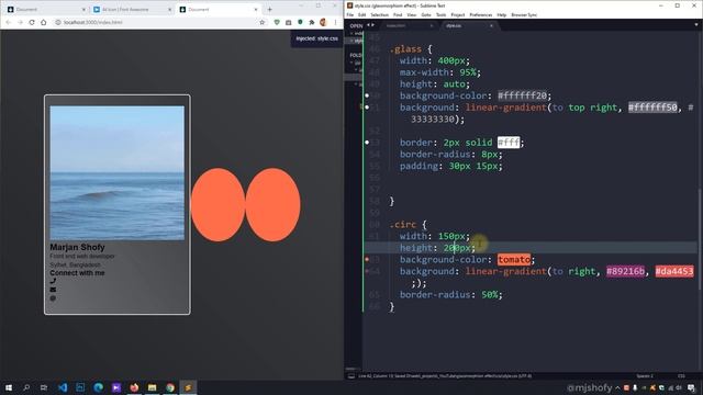 How To Make A Profile Card UI Design Using Only HTML and CSS смотреть онлайн
