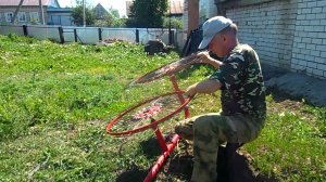 Обзор сборки ворошилки для мотоблока. Показываю как я облегчаю свой труд и применяю ворошилку.