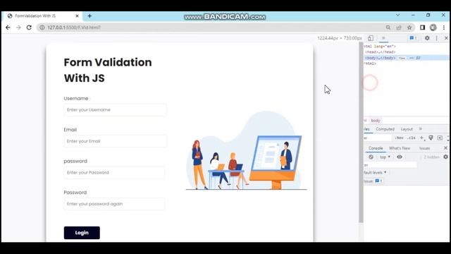 Form Validation With JS | Easy Javascript Project смотреть онлайн