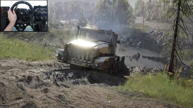 SnowRunner - Delivery and loading of logs смотреть онлайн