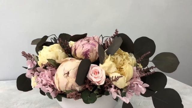 Стабилизированные пионы | Интерьерная флористика | TURAGINA DECOR смотреть онлайн