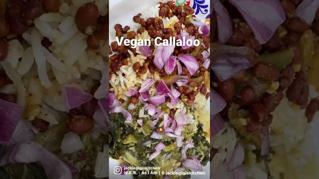 Vegan Callaloo - Full Recipe On IG: Jackie Gigi's Kitchen