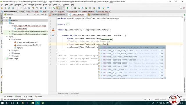 Splash Screen in Kotlin - Android Studio Tutorial смотреть онлайн