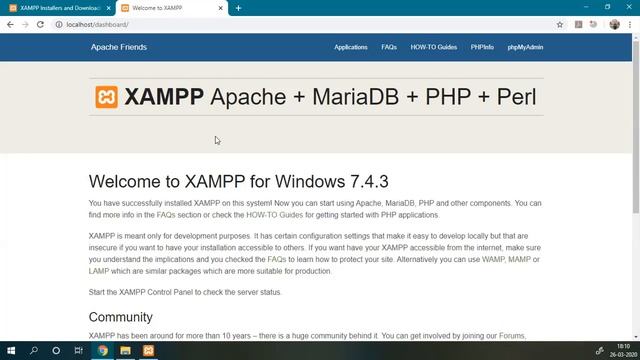 Web Programming - Setting Up Local Web Server Using XAMPP смотреть онлайн