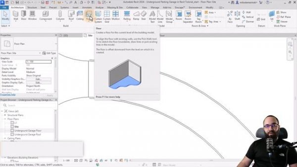 Underground Parking Garage in Revit Tutorial